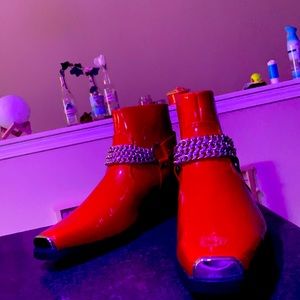 Asos | UK 11 // US 12 | Red with silver chain